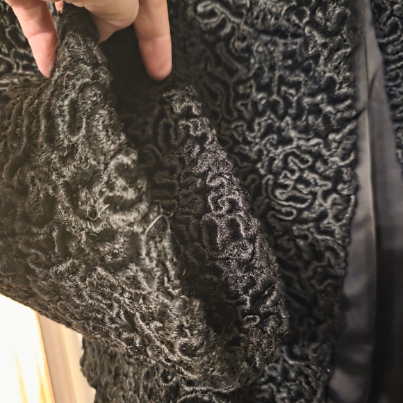 Astrakin By Lepshire Persian Curly Wool Coat Circa 1950s - Picture 8 of 16